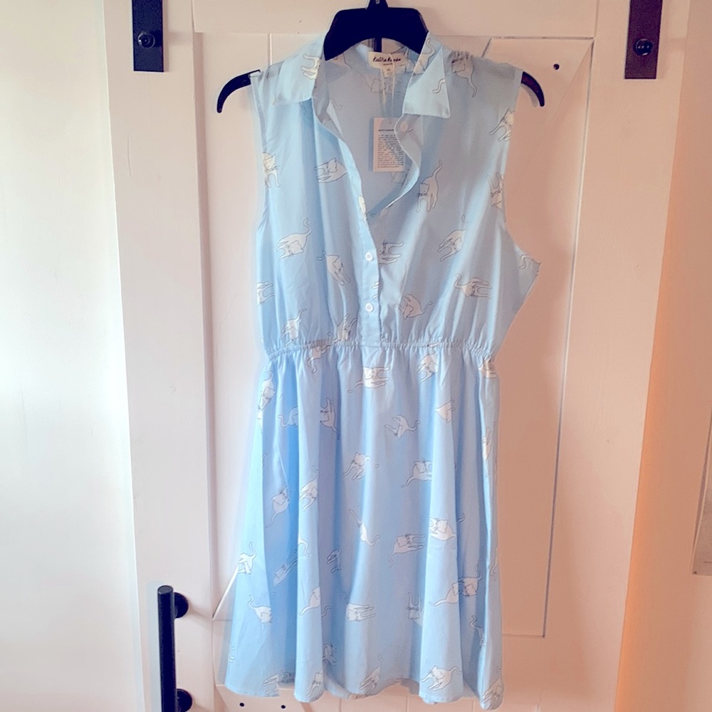 Cat shirt dress